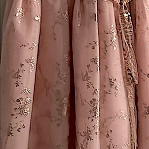 ✨ Gorgeous Girl’s Golden & Pink Dress,HolidayDress – Size 14, Mint Condition! ✨ - Picture 4 of 4